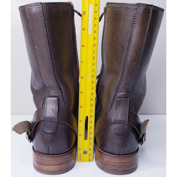 *RARE*~COLE , ROOD & HAAN CO. The Hague Smog Tall Harness Biker Boots Men's 9M - Picture 4 of 16